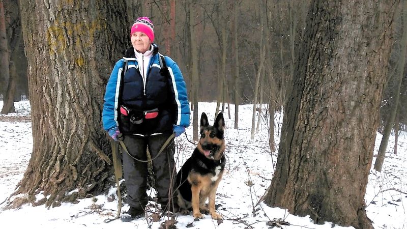Зимний лесопарк и большая свобода для Кейси